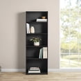 thumbnail image 1 of Mainstays 5-Shelf Bookcase with Adjustable Shelves, True Black Oak, 1 of 8