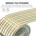 thumbnail image 4 of Shisuyan 2 Rolls Adhesive Mosaic Tiles Glass Mirror Mosaic Sticker DIY Wall Sticker, 4 of 8