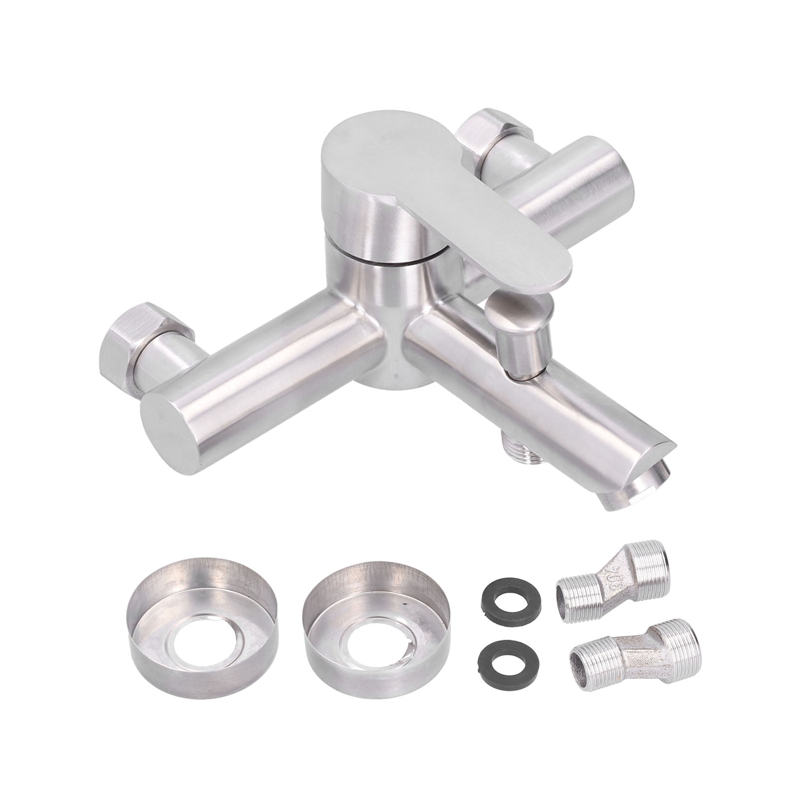 Shower Tap,G1/2 Stainless Steel Brushed Bathtub Faucet Mixer Tap Unrivaled Performance