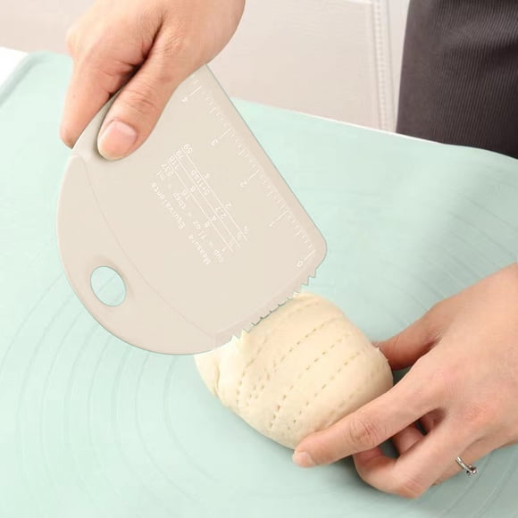 Dough Cutter and Scraper with Nonstick Cutting, Pressing and Scraping Functions for Baking