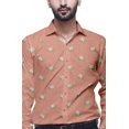 thumbnail image 2 of BESTMAN Formal Shirts For Men Slim Fit Printed Full Sleeve Shirts For Men, 2 of 5