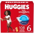 thumbnail image 1 of HUGGIES Little Snugglers Couches, Emballage Econo, Taille 6, 108 Unités, 1 of 11