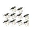 thumbnail image 4 of jifeng 10 Pieces Self Closing Hinges Connector Spring Hinges Kitchen Cabinet Hinges White Nickel, 4 of 9