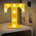 thumbnail image 4 of TopLLC Christmas Decor LED Letter Lights Sign Light Up For Home Party Wedding Decoration Light Up Letters Alphabet Letter Sign Battery Powered For Christmas Birthday Party Decoration warning light, 4 of 5