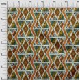 thumbnail image 3 of oneOone Georgette Viscose Orange Fabric Geometric Mix Texture Sewing Material Print Fabric By The Yard 42 Inch Wide, 3 of 4