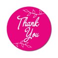 thumbnail image 1 of Darling Souvenir Round 45 Pcs Leaf Vines Thank You Stickers Fuchsia Pink Wedding Envelope Seal-1.6 Inches, 1 of 4