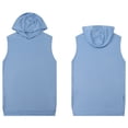 thumbnail image 5 of Timegard Shirts for Men Summer Solid Color Sleeveless Hoodies Pullover Top Casual Workout Tee Shirts, 5 of 5