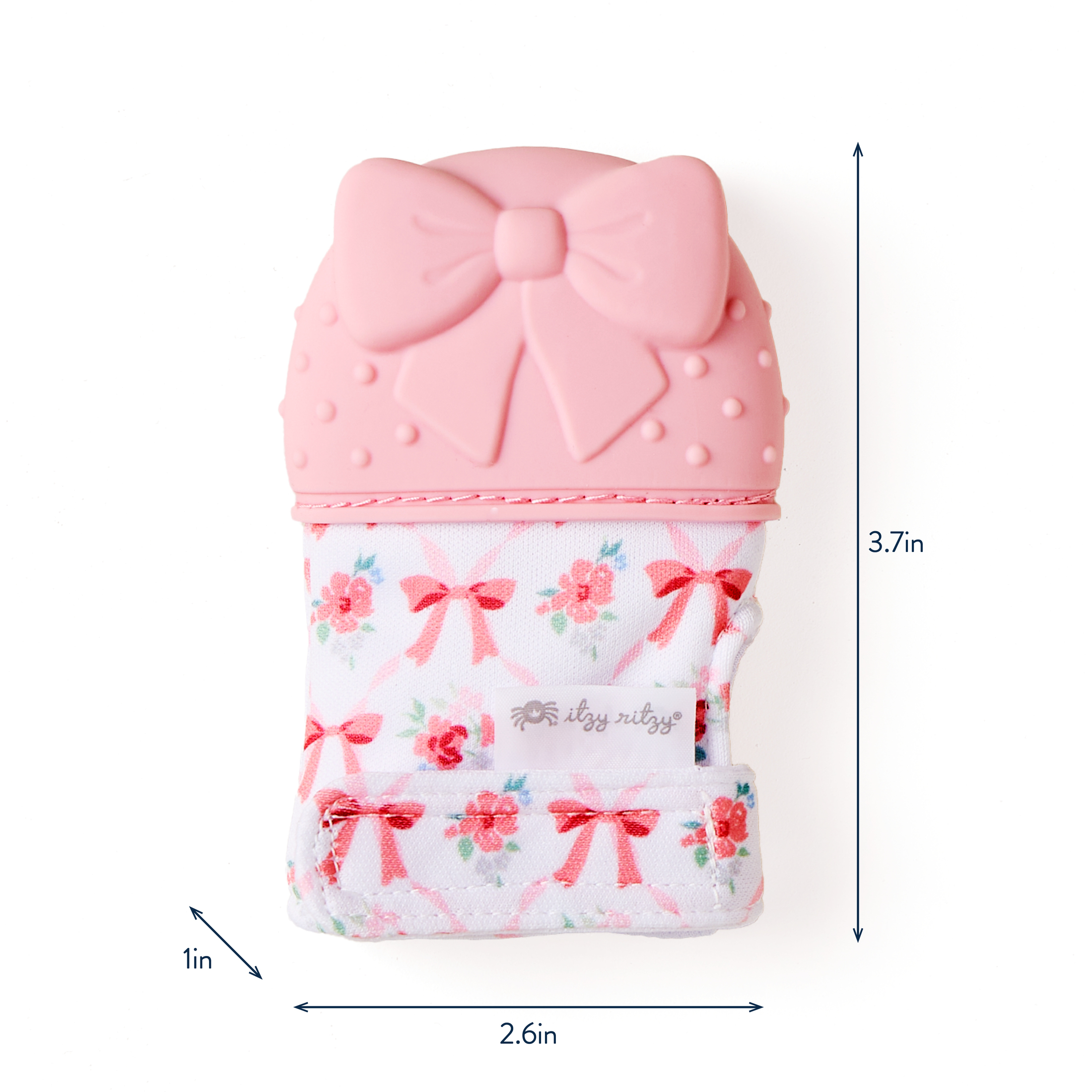 Itzy Ritzy Itzy Mitt™ Bow Silicone Teether for Infants, 0+ Months
