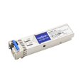 thumbnail image 1 of AddOn HP JD100A Compatible SFP Transceiver - SFP (mini-GBIC) module Transceiver (Équivalent à: HP 0231A12T, HP JD100A) - 100Mb LAN - 100Base-BX - LC single-mode - jusqu'à 6,2 miles - 1310 (TX) / 1550 (RX) nm - pour HPE 10512, 3600-24-PoE+ v2, 3600-24-Sf, 1 of 1