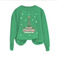 thumbnail image 4 of EGNMCR Sweatshirts à Capuche pour Femmes, Sweatshirts pour Femmes, Hoodie Décontracté à Manches Longues de Noël Mode Décontractée à Manches Longues Col Rond Imprimé Sweatshirts Blouse pour Femmes, 4 of 4