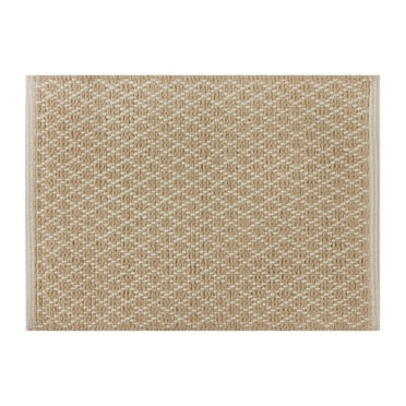 Better Homes & Gardens Cotton Diamond 2 Piece Bath Rug Set, Tan, 17" x 24" & 20" x 30"