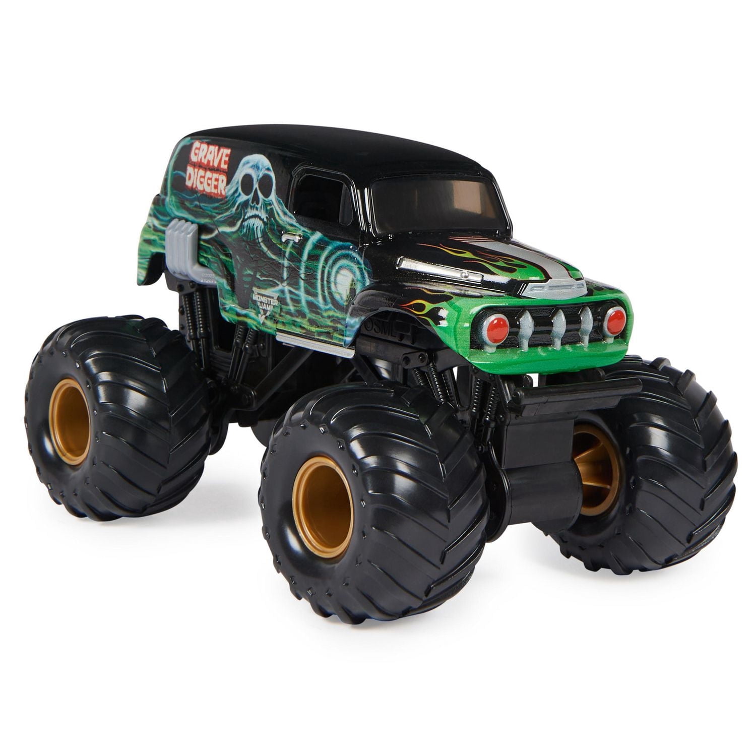 Monster Jam, Official Grave Digger Monster Truck, Collector Die-Cast Vehicle, 1:24 Scale, Kids Toys for Boys and Girls Ages 3 and up