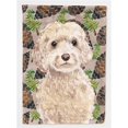 thumbnail image 1 of Carolines Treasures BB9585GF Champagne Cockapoo Pine Cones Garden Flag, 1 of 3