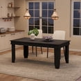 thumbnail image 2 of 63" Rectangular Dining Table with Scratch-Resistant Laminate Top, Sturdy Kitchen Table for 6 with Adjustable Leveling Feet, Easy Assembly，Chair not included, 2 of 5
