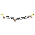 thumbnail image 1 of Graduation 1 Count Black, Yellow, Gold Paper Grad Tassel Banner, 2.74 Meter, Adult, Decoration, Graduation, Way To Celebrate, 1 of 5