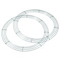 thumbnail image 1 of Unique Bargains 16' Metal Wire Wreath Frame Christmas Holiday Form Hanger, Green 2 Pack, 1 of 5