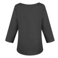 thumbnail image 5 of CEHVOM T-shirt à Manches Longues pour Femme, Col Rond, Imprimé, Ample, Décontracté, Mode, Automne, 5 of 5