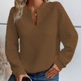 thumbnail image 2 of Timegard Womens Sweatshirts V Neck Casual Pullover Tops Sports Solid Color Workout Running Tops, 2 of 9