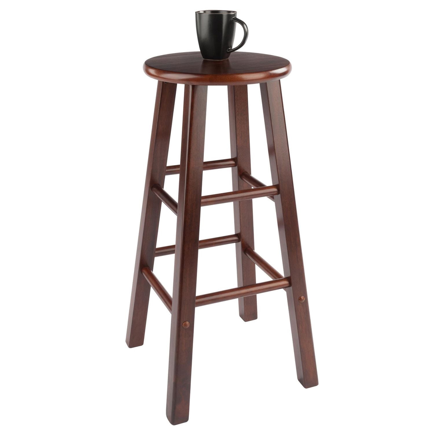 Element 2-Pc Bar Stool Set Walnut