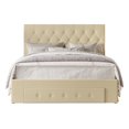 thumbnail image 2 of HMD Deborah Twin Tufted Upholstered Storage Panel Bed, Beige, 2 of 3