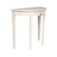 thumbnail image 3 of International Concepts Accents pour la Maison Table Demi-Lune en Bois Non Fini à 1 Tiroir, 3 of 6