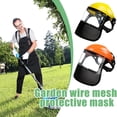 thumbnail image 2 of Strimming Face Adjustable Safety Helmet with Visor, Full Face Mesh Protective Mask for Brush Cutter Forestry Gardening Protection, 2 of 8