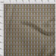 thumbnail image 3 of oneOone Silk Tabby Fabric Paisley & Floral Ikat Printed Fabric 1 Yard 42 Inch Wide, 3 of 4