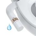 thumbnail image 1 of Bidet Accessoire de Toilette Non Électrique avec Doubles Buses, Pression d'Eau Réglable et Entrée en Acier Inoxydable – Bidet d'Eau Froide Ultra Mince pour le Nettoyage Féminin et des Arrière, 1 of 6