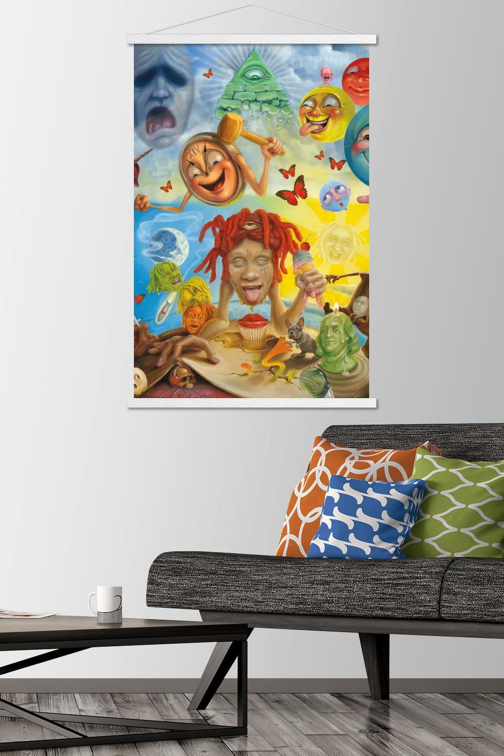 Trippie Redd - Art Wall Poster, 22.375" x 34" Framed