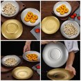 thumbnail image 2 of Shisuyan Assiette de Souper de Camping Extérieur en Acier Inoxydable Dorée 1 Ensemble 7.8x7.8 Po, 2 of 7