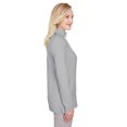 thumbnail image 3 of Ladies' CrownLux Performance ClubhouseMicro-Stripe Quarter-Zip - BLACK - 2XL, 3 of 3