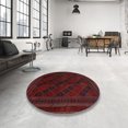 thumbnail image 3 of Ahgly Company Indoor Square Traditional Bakers Brown Southwestern Area Rugs, 3' Square, 3 of 6