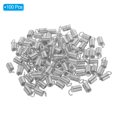 thumbnail image 3 of Unique Bargains Cord End Caps, 100Pcs 4x9mm Metal Spring Coil End Tips Crimp Terminators Caps Silver Tone, 3 of 5