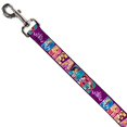 thumbnail image 2 of Dog Leash Disney Dreamer 7 Sparkling Princesses Tiara Purple White 6 Feet Long 0.5 Inch Wide, 2 of 5