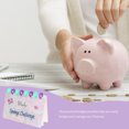 thumbnail image 4 of OUNONA Savings Challenge Binder Cash Organizer Marble Pattern Budgeting Binder 1 Set, 4 of 8