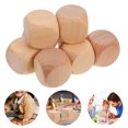 thumbnail image 2 of Miangastore 8pcs Blank Wooden Dices Unfinished Diy Block 6 Sided Mini Wood Square Cubes Rounded Corners For Diy Craft Projects Games Parties, 2 of 8