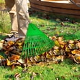 thumbnail image 5 of Aodebiao Garden Rake, Rake for Lawn, Rakes for Gardening, Sturdy Non-Slip 21 Plastic Tines Handle Leaf Rake, Compact Rake for Garden, Yard，Collecting Leaves, 5 of 5