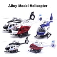 thumbnail image 3 of Hélicoptère Avion de Police Réaliste à Rétrofriction avec DEL, Modèle Musical, Jouet pour Enfants, Collection, 3 of 10
