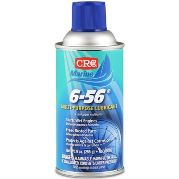 CRC Industries Lubrifiant Polyvalent 06006 6-56; Bidon Aérosol de 9 Onces; Simple