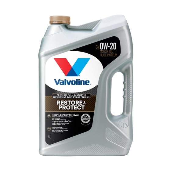 Valvoline Restore & Protect Premium Full Synthetic 0W20 Motor Oil, 5L