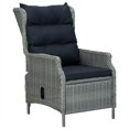 thumbnail image 3 of vidaXL 5 Piece Garden Dining Set Light Grey Poly Rattan, 3 of 5