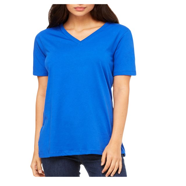 Bella + Canvas T-Shirt Décontracté Col en V pour Femmes