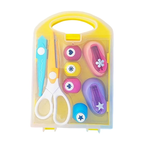 Hearth & Gear DIY Puncher Craft Kids Craft Hole Punch Shapes Hole Punch For Kids Shape Cutters For Leaf Star Heart Punch DIY Projects Stationery Cards And Envelopes Set Kids Craft Table Stationery