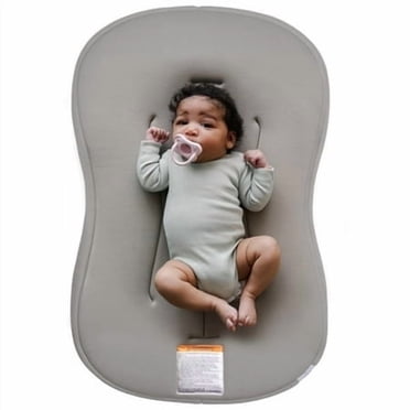 Snuggle Me Chaise Longue Courbe pour Bébé (0-6 Mois) - Coton Biologique de Qualité Supérieure avec Noyau en Mousse, Housse Lavable à la Machine, Chaise Longue pour Nourrisson Ultra Douce et Respirante avec Sac de Voyage - Bouleau