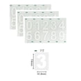 thumbnail image 1 of Fwttom Autocollant de Licence en Nano-Film 3 Pcs Numéro de Licence Réfléchissant Autocollant Numérique Invisible Assiettes Disparaissantes Assiettes d'Immatriculation, 1 of 1
