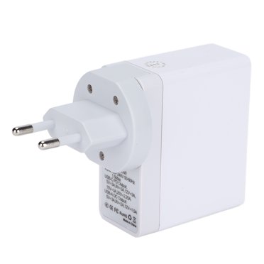 PD QC3.0 Charger, Portable Fast Charger 63W Fast Charge Compatible WLX-X7 for for Laptops for Phones US+EU Adaptor