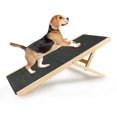 thumbnail image 2 of GROWTH TANK Wood Dog Ramp Non Slip Carpet Ladder Durable Folding Pet Dog Climbing Ladder for M, 2 of 9