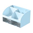 thumbnail image 1 of Back to School Supplies Office Desktop Storage Box, Transparent Small Drawer Type Storage Cabinet, Student Desk Stationery, Miscellaneous Items Sorting And Storage School Supplies for Kids, 1 of 1