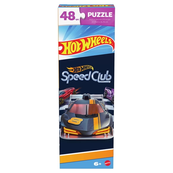Spin Master Games, Hot Wheels Puzzle, 48 Pieces, Kids Puzzle, Preschool Toys for Girls & Boys, Ages 4 & Up