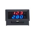 thumbnail image 4 of Multimeter Panel, Double 3-Digit Meter Scope DC 0V-100V 3 Ranges 0.28in LED Digital Tube Voltmeter Ammeter  For Wiring For Circuit Protection 10A,50A,100A, 4 of 8